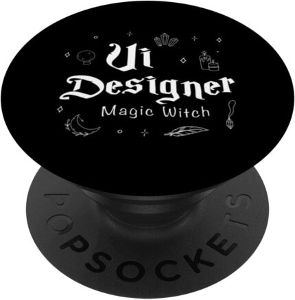 Funny user interface designer witch gift for tech profession popsockets standard popgrip.jpg