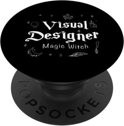 Funny visual designer witch gift for tech professionals popsockets standard popgrip.jpg