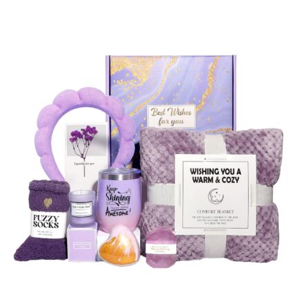 Granny says birthday gifts for mom spa gifts for women get well soon gift baskets self care gifts for women care package with flannel blanket for mom friendship wife sister.jpg