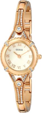 Guess petite silver tone crystal bracelet watch.jpg
