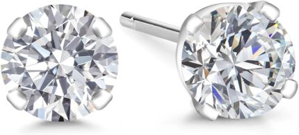 Gem stone king 0.20 to 1.50 carat 14k gold lab grown diamond stud earrings gold earrings for women men f g color vs1 vs2 clarity.jpg