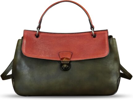 Genuine leather purses and handbags for women vintage leather satchel bags shoulder bag crossbody with strap.jpg