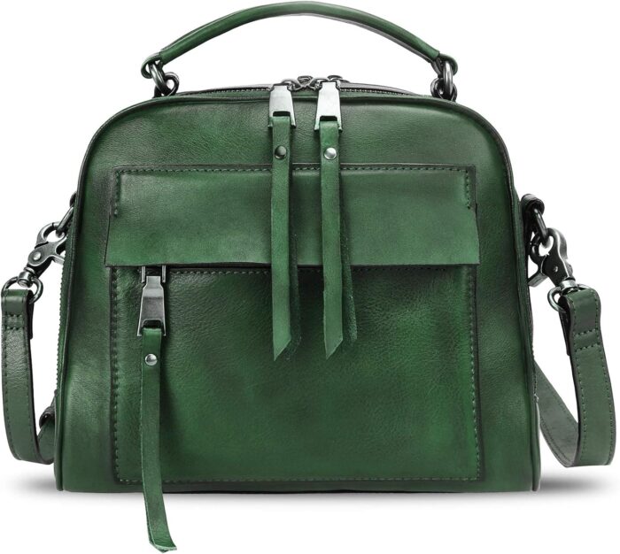 Genuine leather satchel purse for women retro cowhide handmade top handle handbag designer crossbody bags.jpg