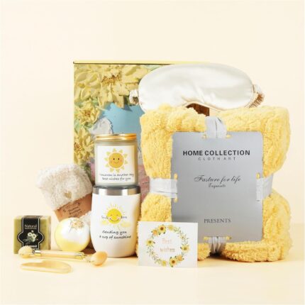 Get well soon gifts for women 11pcs birthday gifts for women with blanket care package for women thinking of you gifts sympathy gift baskets self care gift brighten her day.jpg