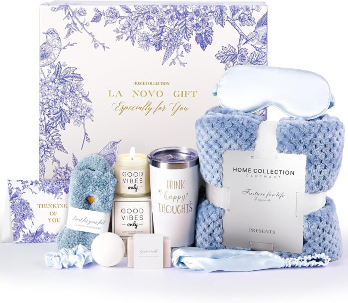 Gift basket for mom self care gifts for women get well soon thinking of you relaxing spa care package with blanket unique luxury birthday idea for her best friends sister wife.jpg