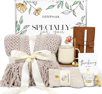 Gifts for women get well soon gifts for women sympathy care baskets thinking of you care package self care gifts after surgery feel better gifts blanket khaki.jpg