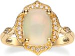 Gin grace 14k yellow gold natural ethiopian opal ring with real diamonds for women ethically authentically organically sourced cushion cut shaped opal hand crafted jewelry for her opal ring for women.jpg