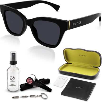 Gucci gg 1133s soft cat eye shape sunglasses bundle with eshades luxury eyewear kit.jpg