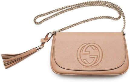 Gucci soho camelia rose beige light tan leather shoulder bag new.jpg