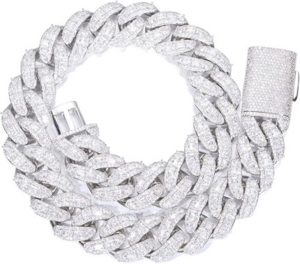 Icediamond 18k 25mm luxury brilliant baguette cz diamond bubble cuban chain necklace gold plated iced out micro pave 5a zirconia hip hop jewelry for men.jpg