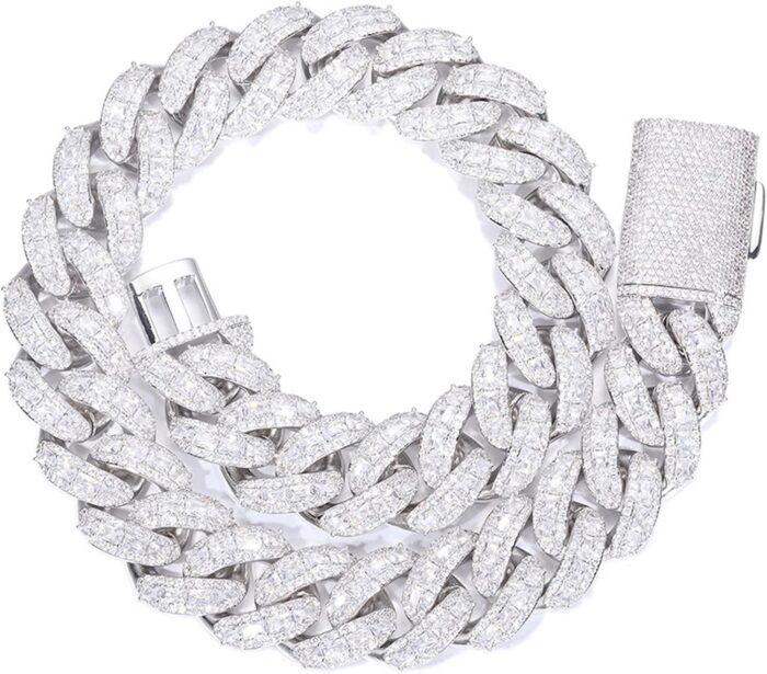 Icediamond 18k 25mm luxury brilliant baguette cz diamond bubble cuban chain necklace gold plated iced out micro pave 5a zirconia hip hop jewelry for men.jpg