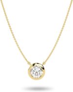 Igi certified 14 to 3 carat lab grown diamond round solitaire pendant necklace for women i 14k gold necklace g h vs1 vs2 cttw i 16 to 18 inch adjustable long chain.jpg
