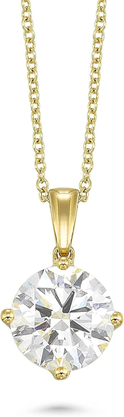 Igi certified 14 to 4 carat round brilliant cut lab grown diamond solitaire pendant necklace for women i 14k gold necklace g h vs1 vs2 cttw adjustable 16 to 18 inch chain.jpg