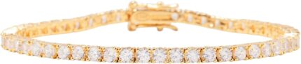 Isabella vermeil tennis bracelet – hypoallergenic 14k gold vermeil plated with sparkling cubic zirconia stones – tennis jewelry– womens bracelets everyday luxury jewelry gifts for mom.jpg