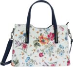 Italian genuine leather flower pattern top dual handles tote shoulder crossbody handbag for women.jpg