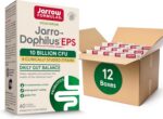 Jarrow formulas jarro dophilus eps probiotics 10 billion cfu dietary supplement for intestinal tract support gut health supplements for women and men 60 veggie capsules 30 day supply pack of 12.jpg