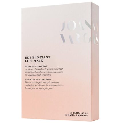 Joanna vargas eden face masks for women hydrating sheet mask with coq10 hyaluronic acid instant lift face mask sheet for fine lines wrinkles firming facial mask for all skin types 5 sheets.jpg