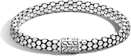 John hardy dot collection womens bracelet 6.55mm 925 sterling silver luxury womens wrist bracelet with pusher clasp.jpg