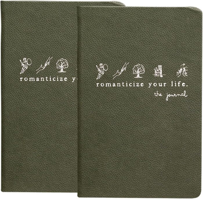 Journal to romanticize your life original daily gratitude journal reflection manifestation journal for mindfulness guided mindfullness green 2 200 tips authenticity minimalism menwomen.jpg