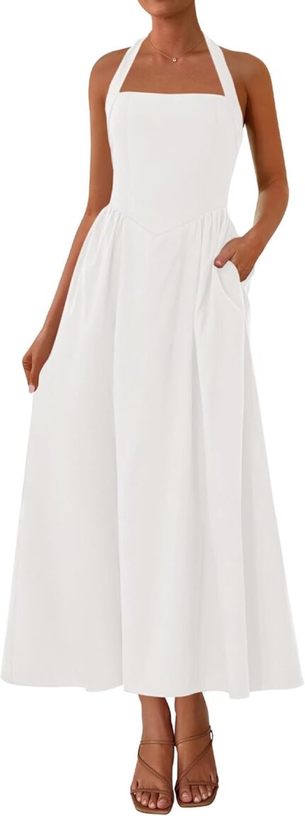 Kirundo women summer sleeveless halter maxi dress sundress 2025 casual flowy wedding guest cocktail beach vacation dresses.jpg