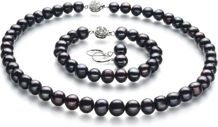 Kaitlyn black 8 9mm a quality freshwater 925 sterling silver cultured pearl set for women.jpg