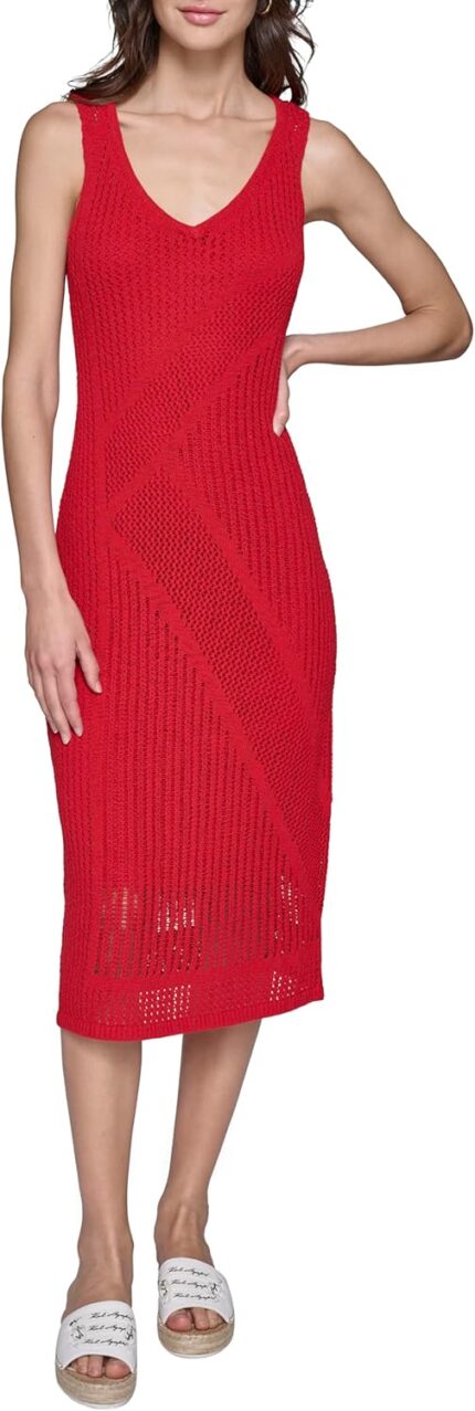 Karl lagerfeld paris womens casual bright summer dress.jpg
