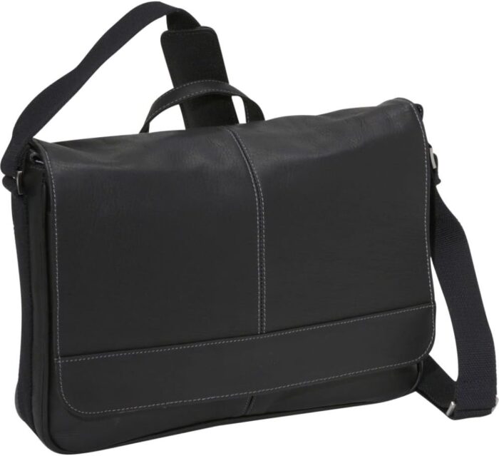 Kenneth cole reaction risky business messenger full grain colombian leather crossbody laptop case tablet day bag.jpg