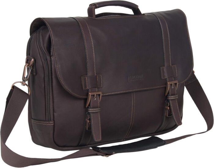 Kenneth cole reaction show business 16 colombian leather business laptop portfolio messenger bag.jpg