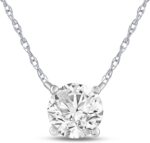 La joya 1 carat diamond necklaces for women gh vssi lab grown solitaire diamond necklace pendants solid gold chain included variety of shapes to choose from.jpg