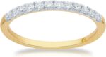 Lab grown diamond wedding anniversary bands for women 10k yellow white rose gold certified diamond rings 110 12 carat.jpg