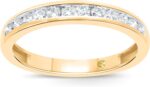 Lab grown diamond wedding rings for women 10k yellow white and rose gold certified 16 12 carat channel set diamond anniversary bands and wedding bands for her.jpg