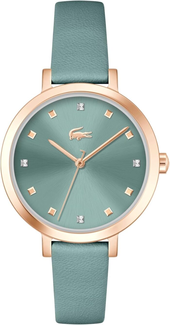 Lacoste riga womens 3h quartz watch stainless steel water resistant up to 5atm50 meters minimalist elegance premium fashion timepiece gift for her 34mm.jpg