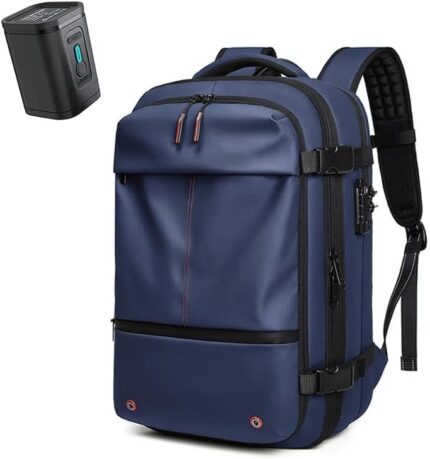 Large capacity travel backpack with compression straps pumps 3.jpg