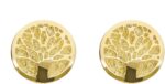 Lucchetta 14 karat yellow gold tree of life studs 14k solid gold earrings for women diameter 0.39in.jpg