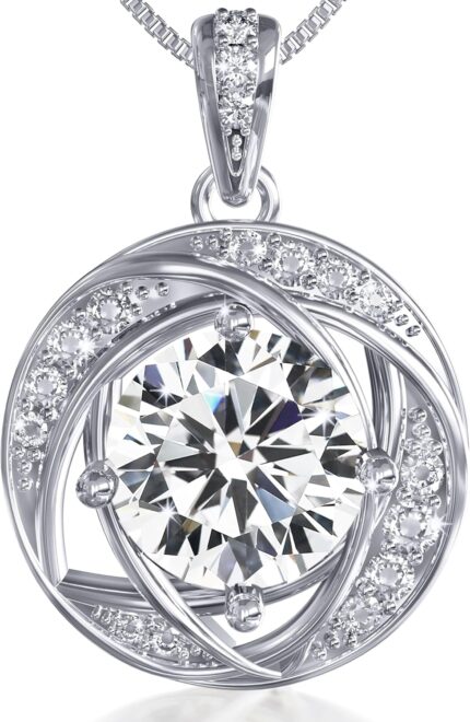 Luxury moissanite necklace for women 1 2 carat 925 sterling silver jewelry pendant gift for wife girlfriend anniversary wedding birthday mothers day necklace gifts for women.jpg
