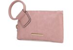 Mkf collection wristlet pouch clutch wallet for womens handbag small purse black circular handle purse bag by mia k.jpg