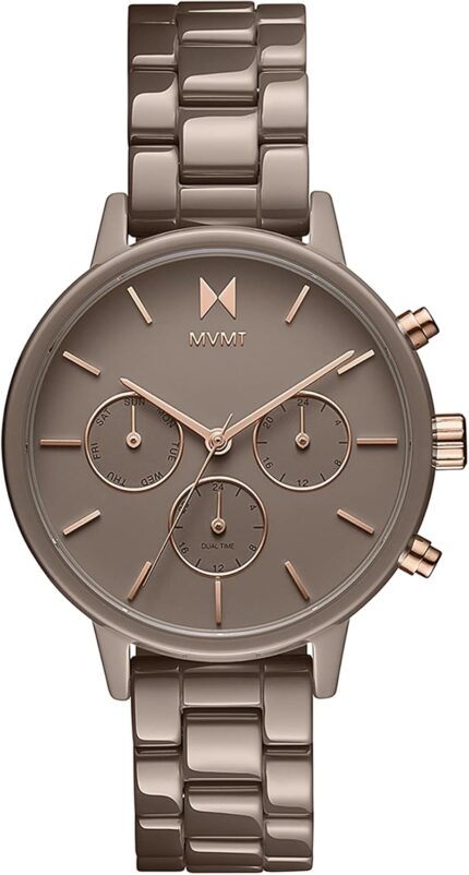 Mvmt nova dual timezone womens wristwatch minimalist dress watch for women 3 atm30 meters water resistant timepiece stainless steel analog womens watch with interchangeable bands 38mm.jpg