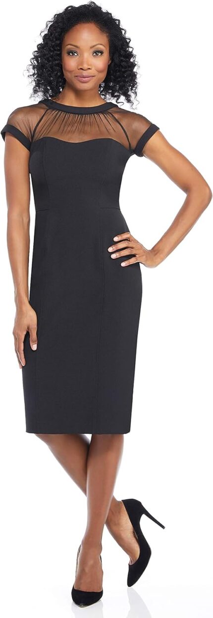 Maggy london womens illusion dress occasion event party holiday cocktail guest of wedding.jpg