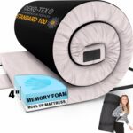 Matrix comfort cell memory foam camping mattress pad portable foam sleeping pad for camping roll up sleeping mat for adults floor mattress guest floor bed for sleepover car tent suv cot mattress.jpg