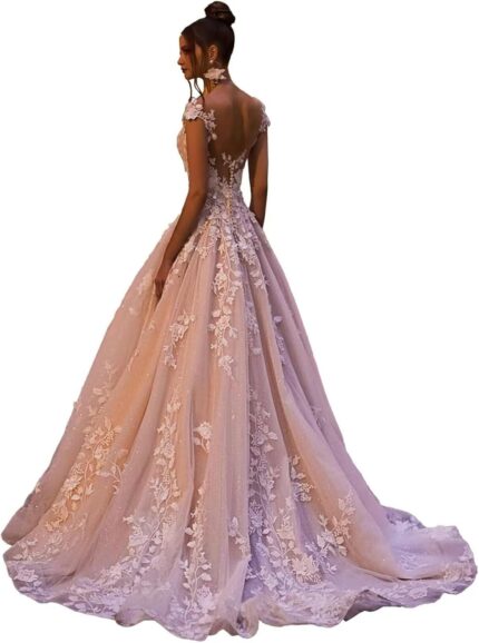 Mermaid wedding dresses for bride long sleeve beach bride dress lw03.jpg