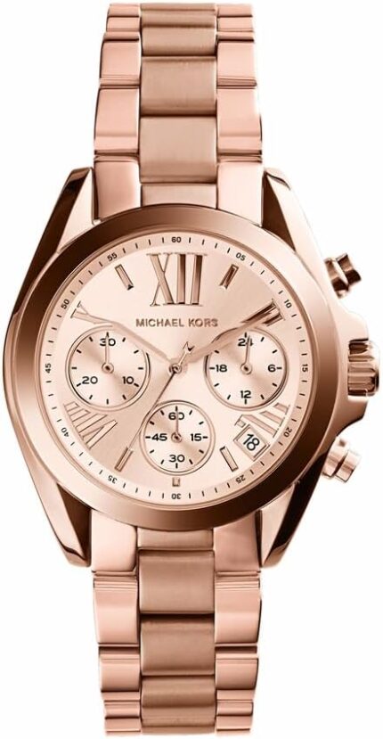 Michael kors bradshaw womens watch stainless steel chronograph watch for women with steel or leather band.jpg