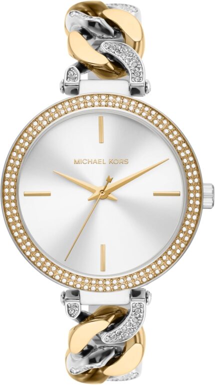 Michael kors lady nini womens watch stainless steel chain link bracelet and pave crystal watch for women.jpg