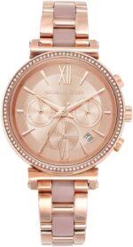 Michael kors parker womens watch stainless steel and pave crystal watch for women with steel leather or silicone band.jpg