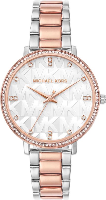 Michael kors pyper three hand two tone alloy metal womens watch model mk4667.jpg