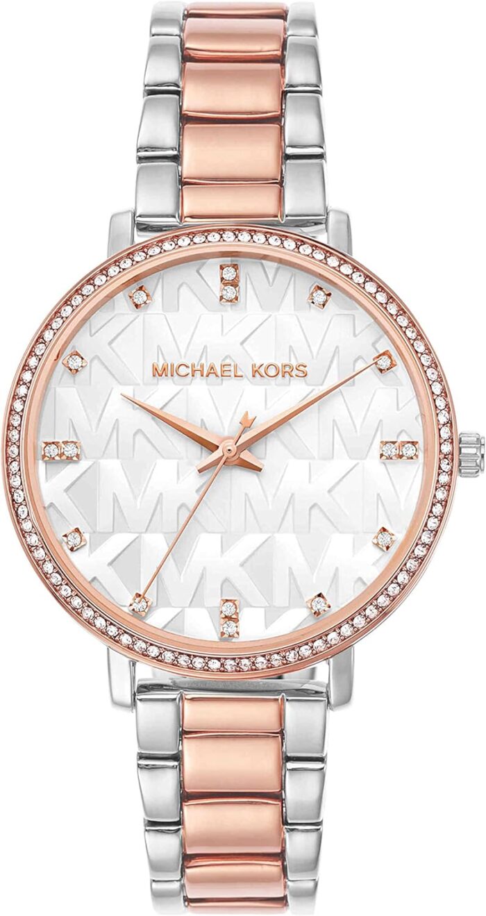 Michael kors pyper three hand two tone alloy metal womens watch model mk4667.jpg