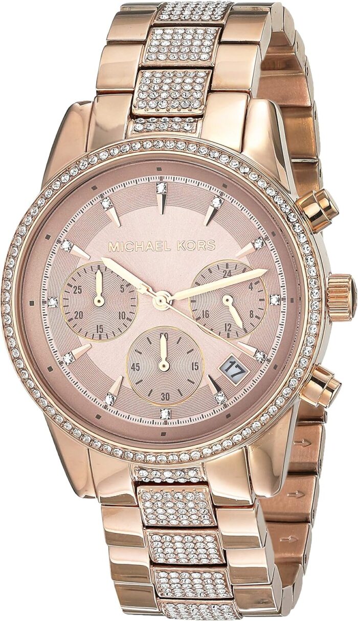Michael kors ritz womens watch stainless steel and pave crystal watch for women.jpg