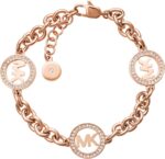 Michael kors stainless steel and pave crystal chain bracelet for women.jpg