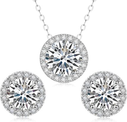 Moissanite necklace and earrings set for womenmen crystal goldsilver jewelry prom accessories anniversary birthday party moissanite jewelry set gifts.jpg
