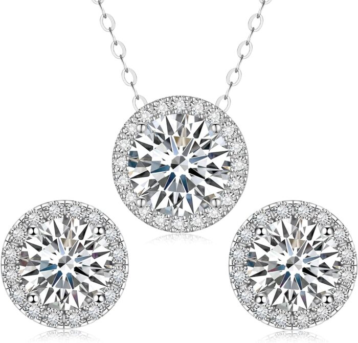 Moissanite necklace and earrings set for womenmen crystal goldsilver jewelry prom accessories anniversary birthday party moissanite jewelry set gifts.jpg