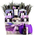 Mothers day gifts lavender lilac spa gift basket for women men handmade soap potpourri bath bomb jojoba oil organic lip balm more stress relief set bath body self care package.jpg